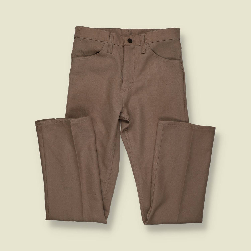 1970s/80s | Wrangler | Work Pants – Brown Twill - w28
