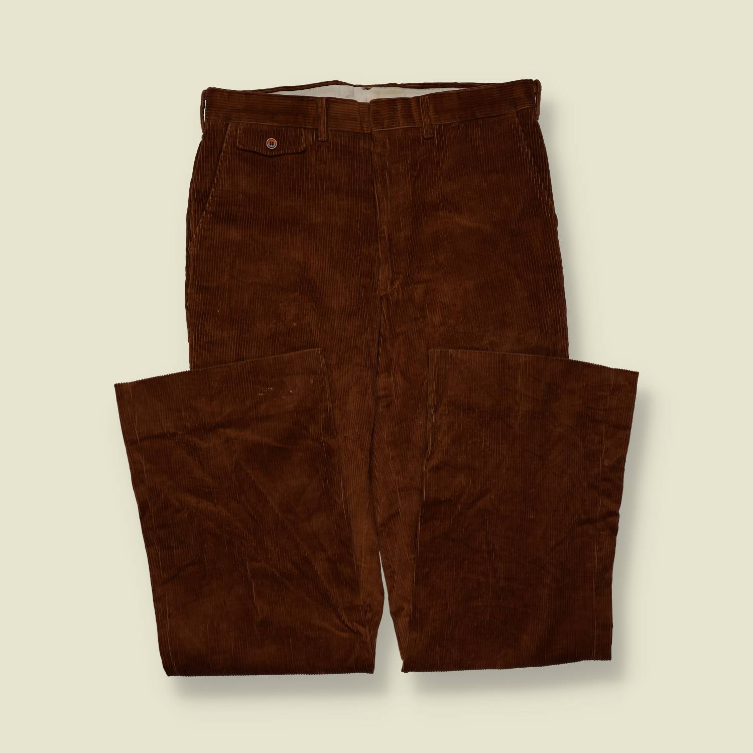 1970s | Sears | Corduroy Flares – Brown - w32