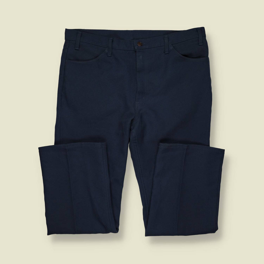 1970s | Levi’s Black Tab | Poly-Cotton Trousers – Navy - w38