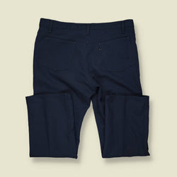 1970s | Levi’s Black Tab | Poly-Cotton Trousers – Navy - w38