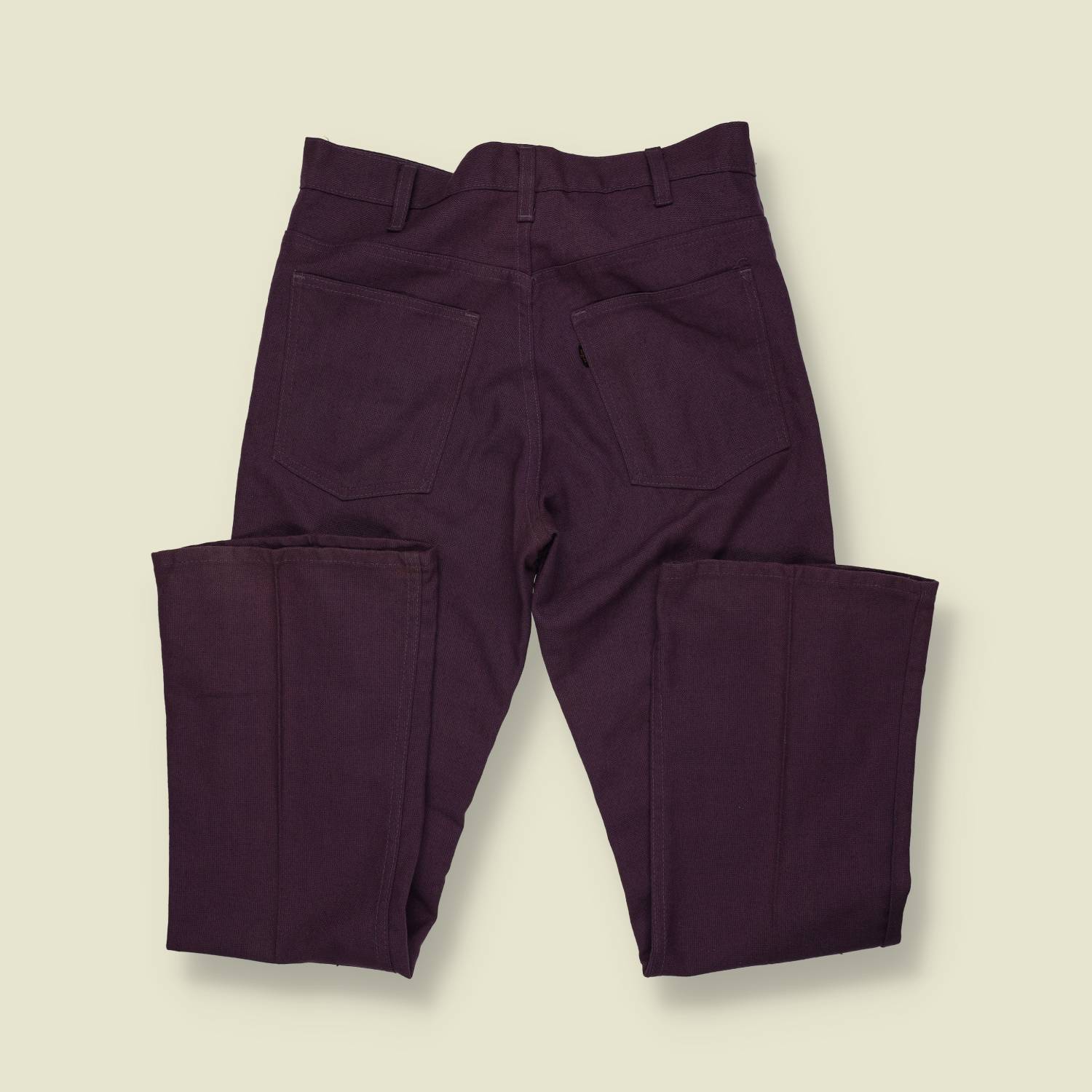 1970s | Levi’s Black Tab | Sta-Prest Trousers – Deep Plum - w28
