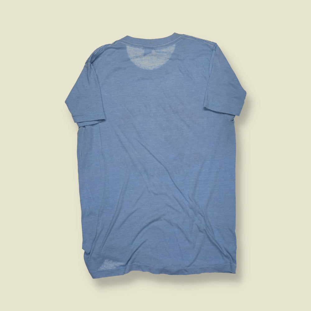 1970s | Made in USA | Charles Harris Run for Leukemia Tee – Light Blue - XS