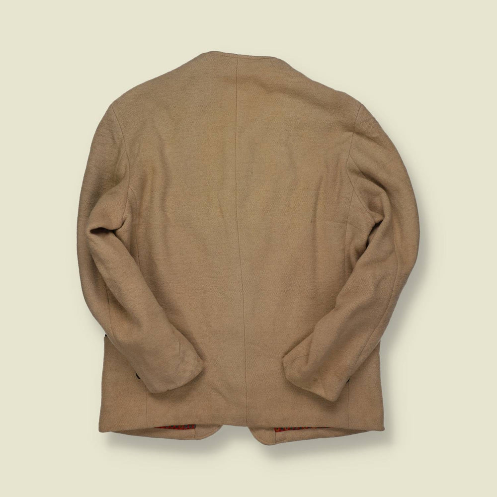 1960s | Edelweiss | Alpine Wool Jacket – Beatles Tour-Style Lining – Natural Wool - S