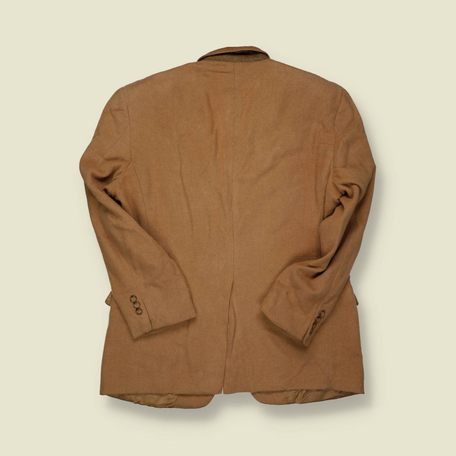 1990s | Burberry | 100% Camel Hair Blazer – Camel -S/M