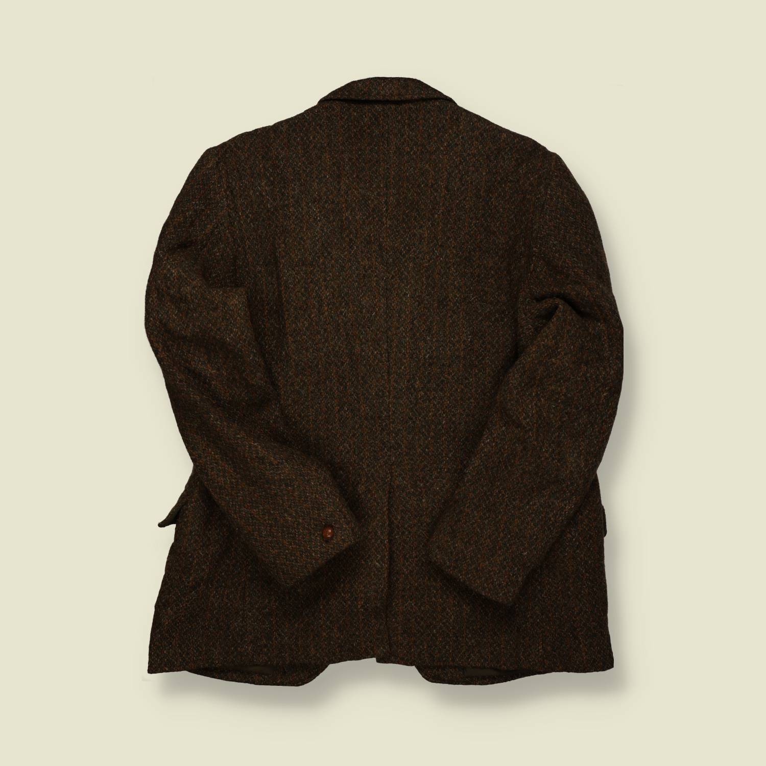 1960s | Harris Tweed | Made in UK | Handwoven Wool Sports Jacket – Brown Mix - M