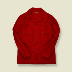 1950s/1960s | Boy Scouts of America | Wool Jac-Shirt – Red - S
