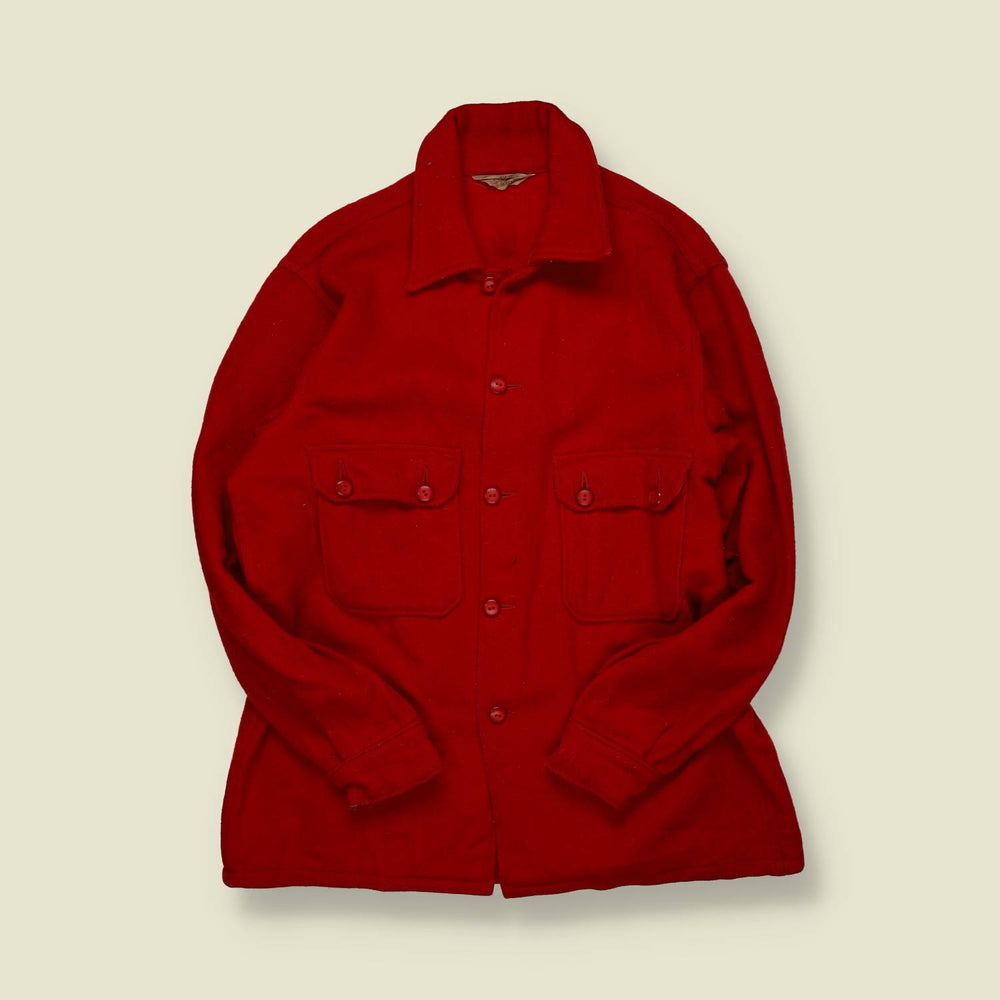 1950s/1960s | Boy Scouts of America | Wool Jac-Shirt – Red - M