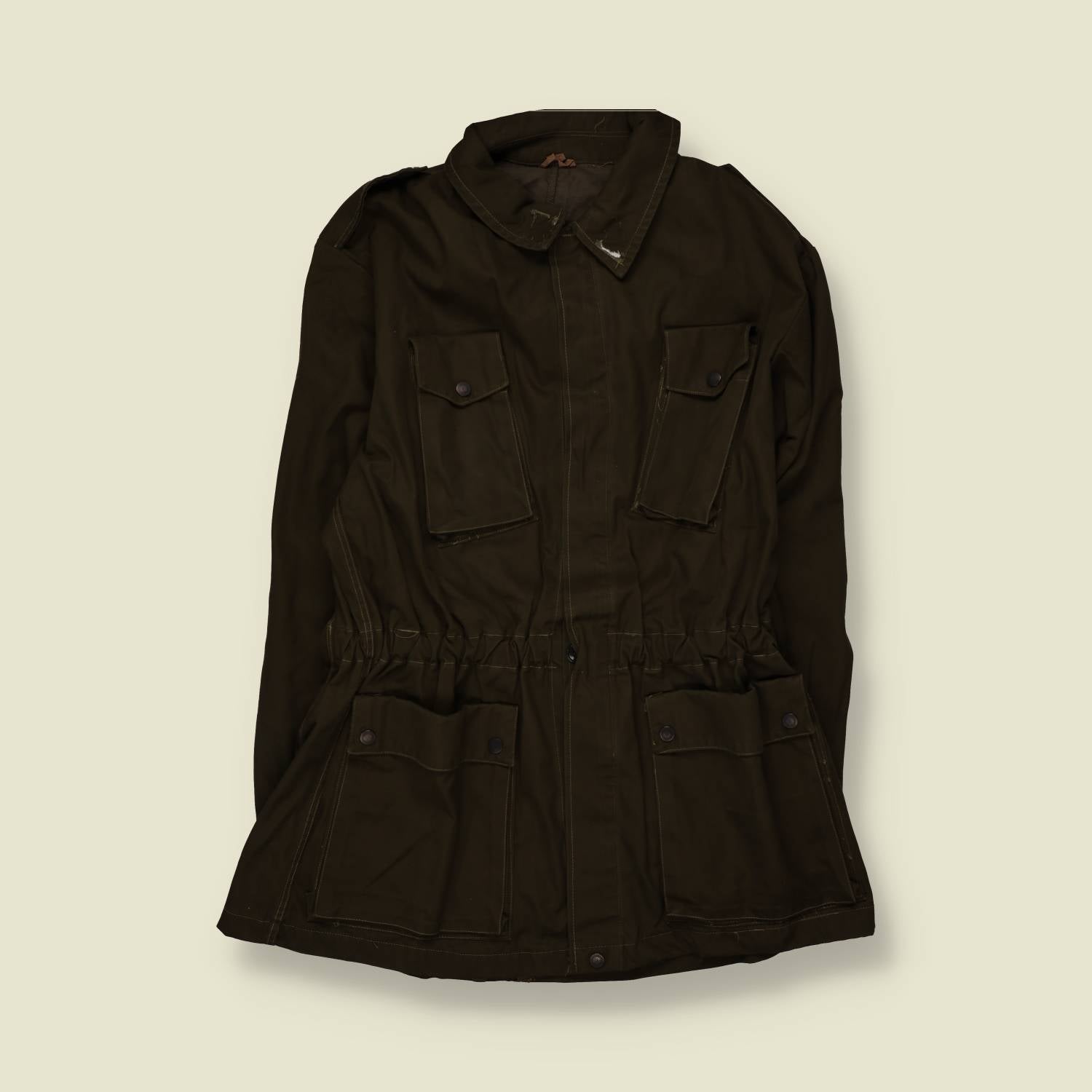 1970s | Military Issue | Italian Field Jacket - Olive Brown - XS