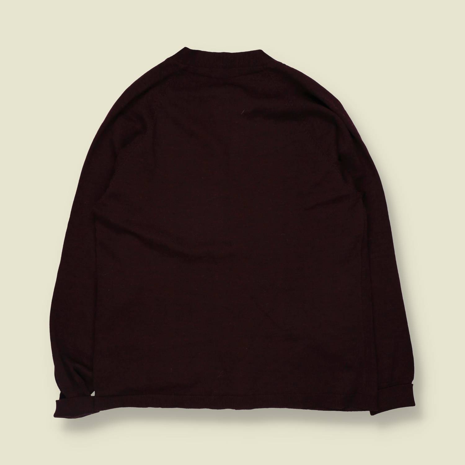1970s | Fine Knit V-Neck Cardigan | Black - S