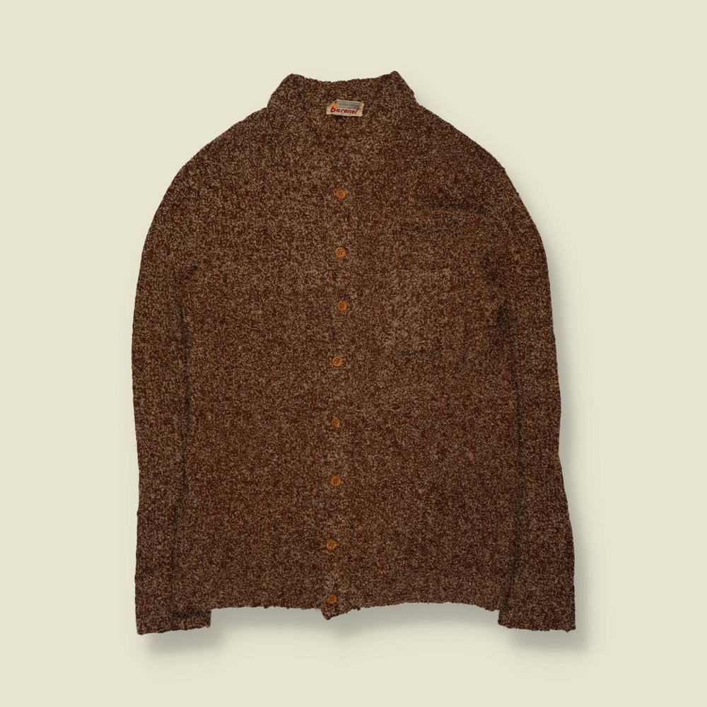 1960s | Baronel | Marl Boucle Cardigan | Brown - XS