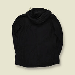 2000s | Barbour International | Black Hooded Multi-Pocket Field Jacket - M