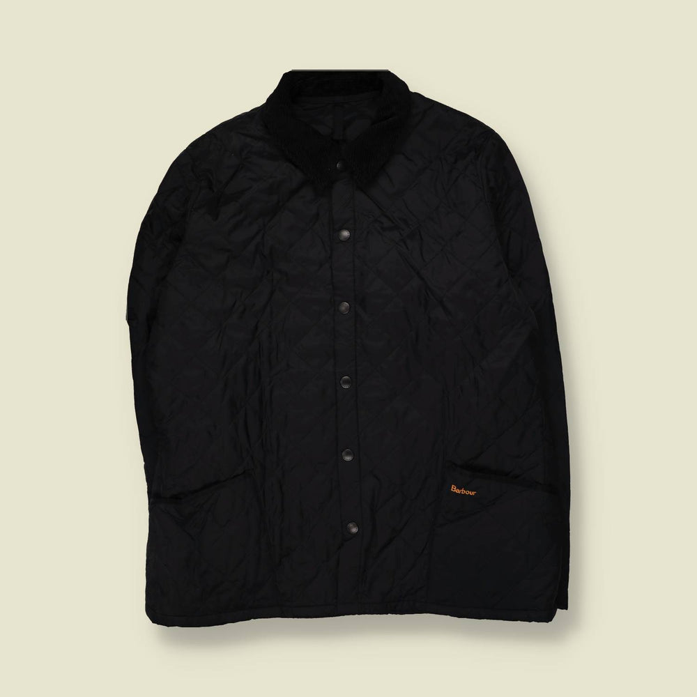 2000s | Barbour | Black Diamond-Quilted Jacket - XXL