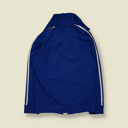 1970s | Adidas | Royal Blue & White Three-Stripe Track Jacket - XS