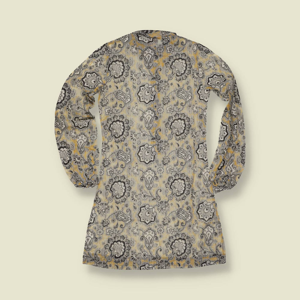 1970s | TGL Sweden | Paisley Print Cotton Blend Shirt Dress - Deadstock - 6