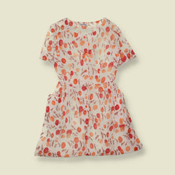 1950s | Printemps Paris | Floral Print Cotton Day Dress - 10