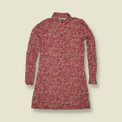 1970s | TGL Sweden | Abstract Wave Print Cotton Blend Shirt Dress - Deadstock - 8