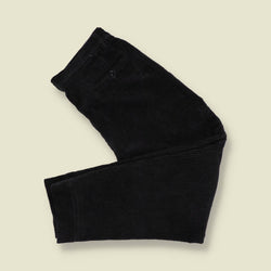 1980s | Green Leaves | Corduroy Trousers - Black - w33