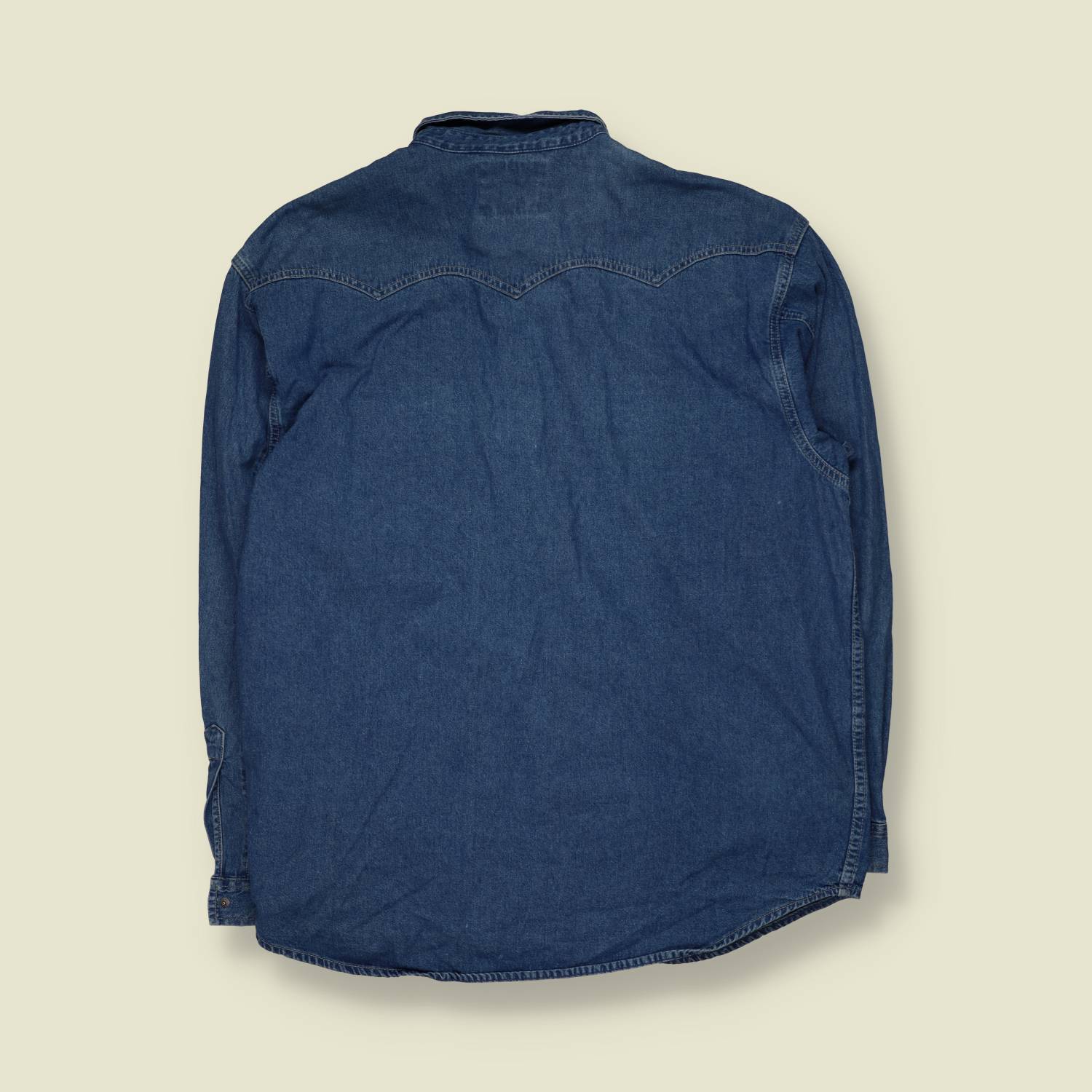 1980s | Levi's | Denim Western Shirt | Indigo - XXL