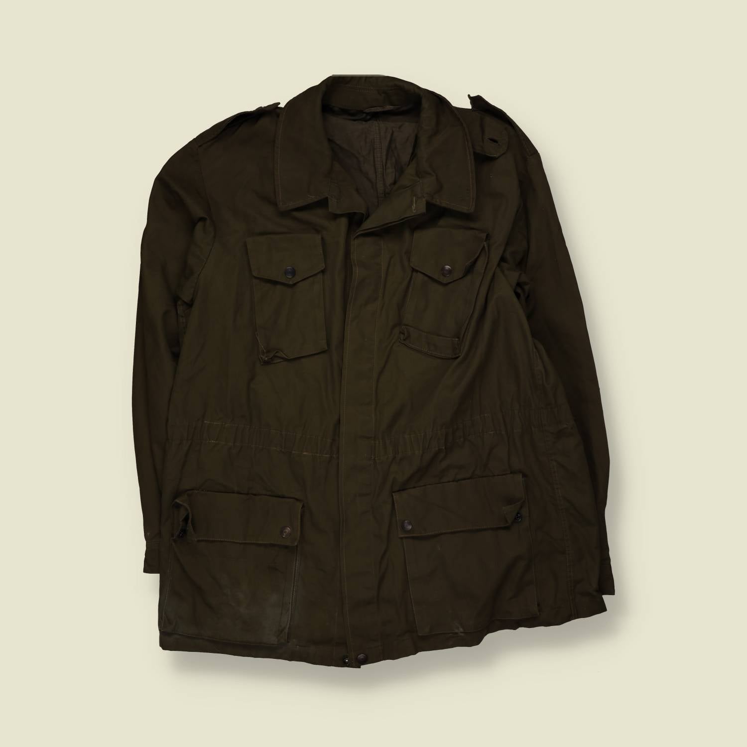 1980s | Military Issue | Italian Field Jacket - Olive - L