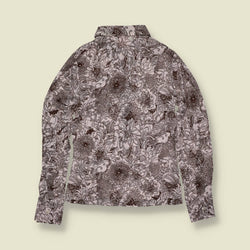 1970s | TGL Sweden | Brown Botanical & Marine Print Vincel & Cotton Blouse - Deadstock - 6