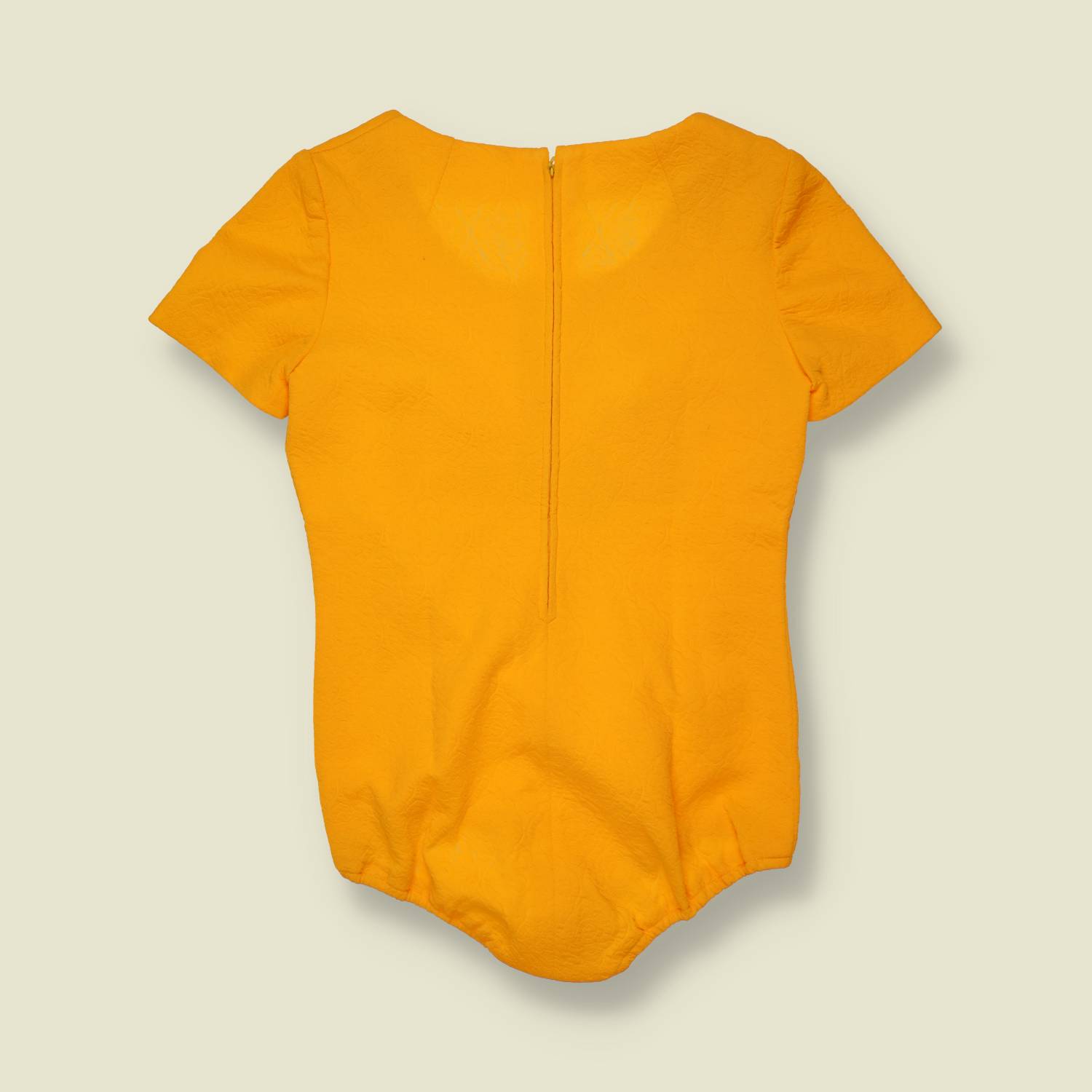 1960s | Marigold Yellow Bodysuit - 9