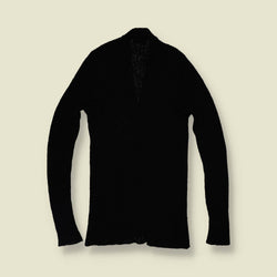 1970s | Black Wool Cardigan - Made in England - 4