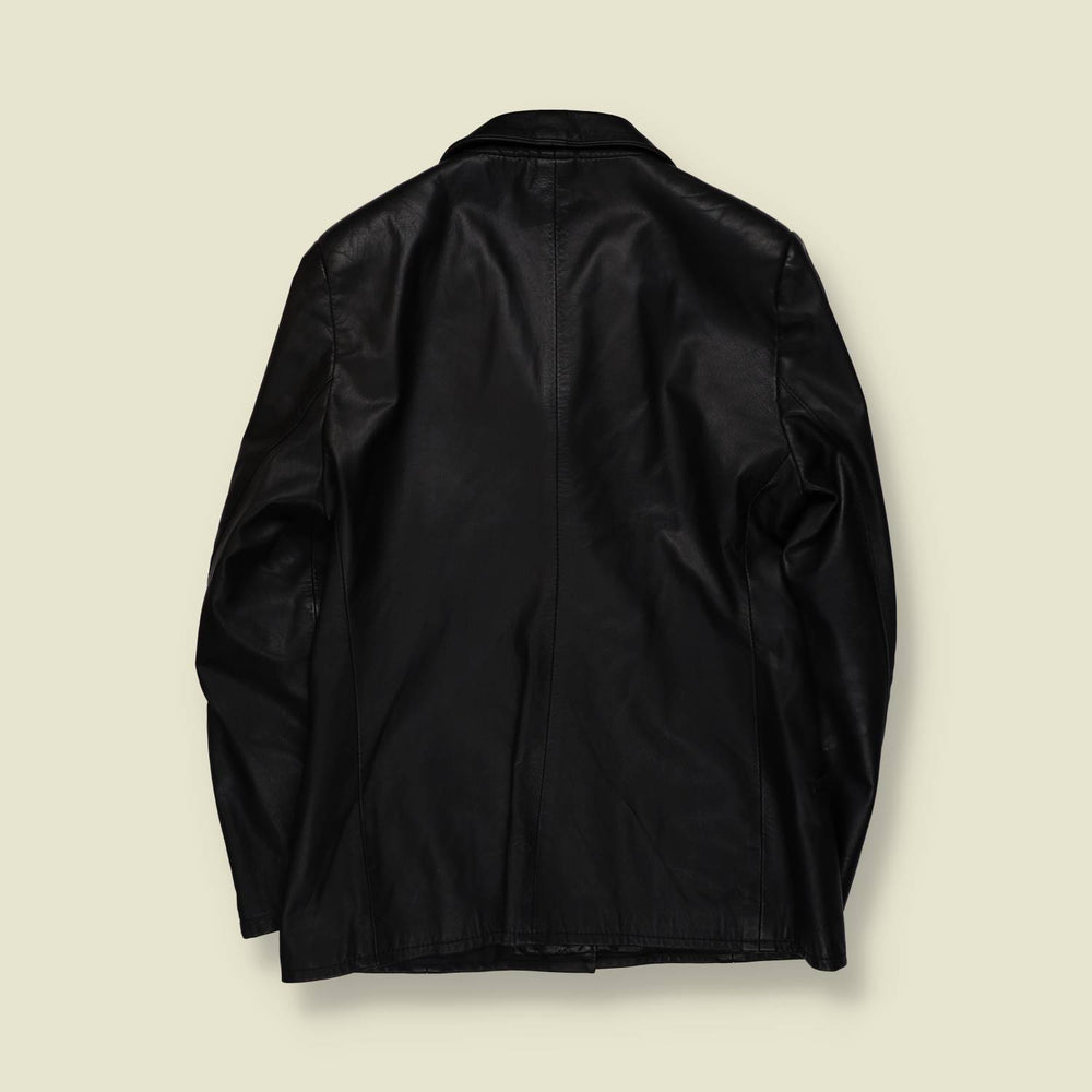 1990s | Leather Jacket | Black - 10