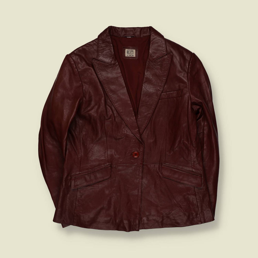 1990s | Kit | Leather Jacket | Oxblood - 12