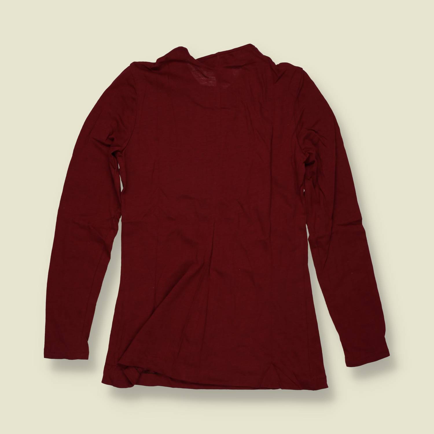 1970s | TGL | Deadstock Button Sleeve Blouse | Burgundy - 6