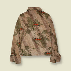 1970s | TGL | Deadstock Novelty Landscape Print Blouse | Beige - 8