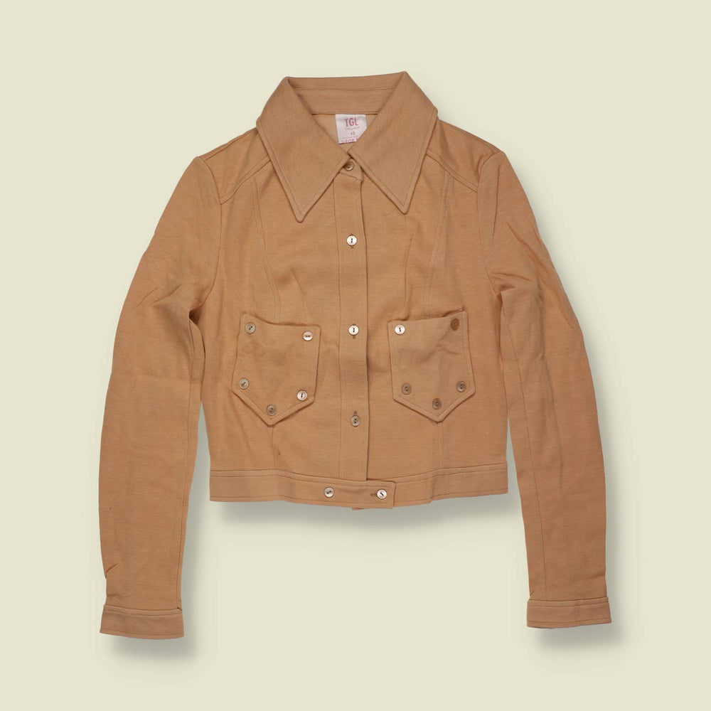 1970s | TGL | Deadstock Blouse | Camel - 6