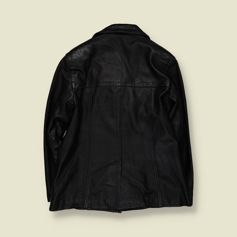1990s | Leather Jacket | Black - 10