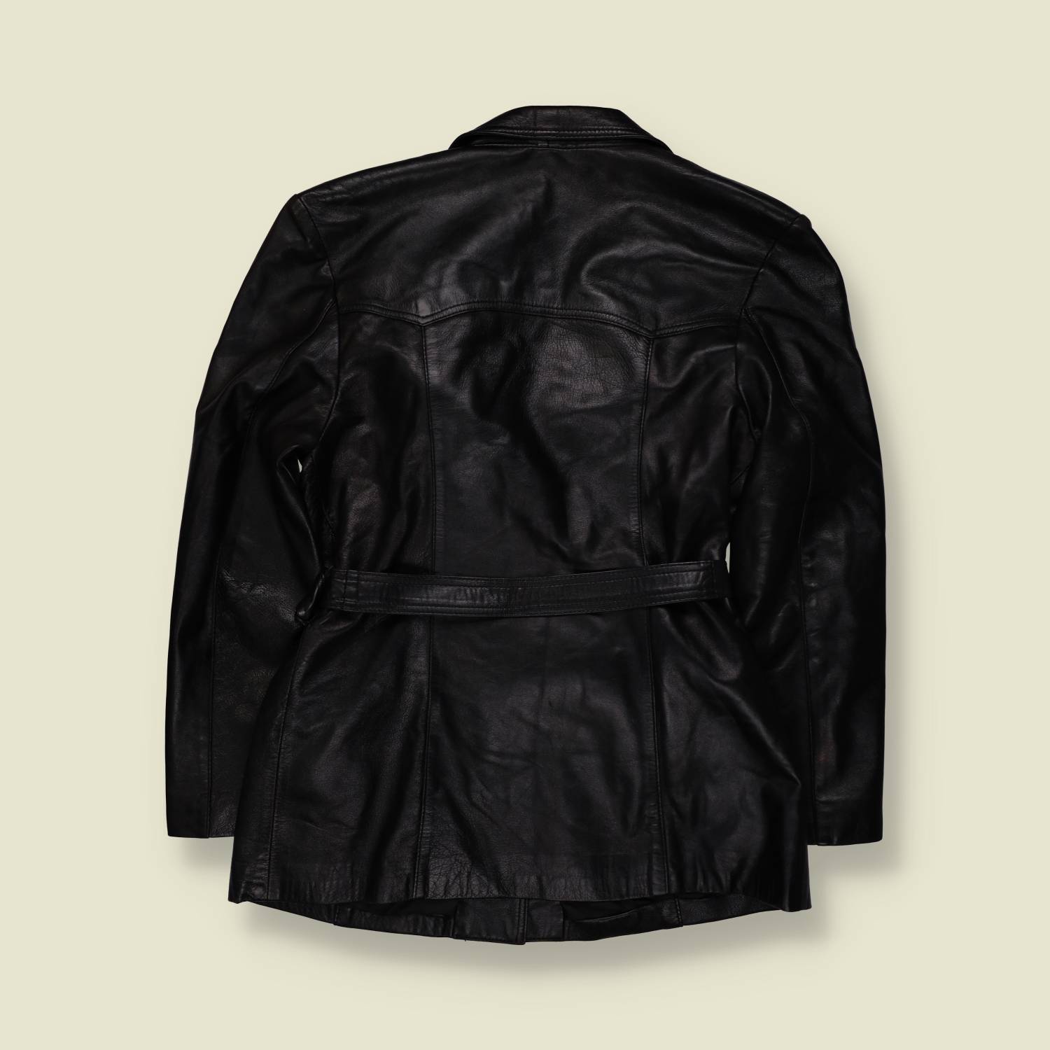1990s | Western Leather Jacket | Black - 12