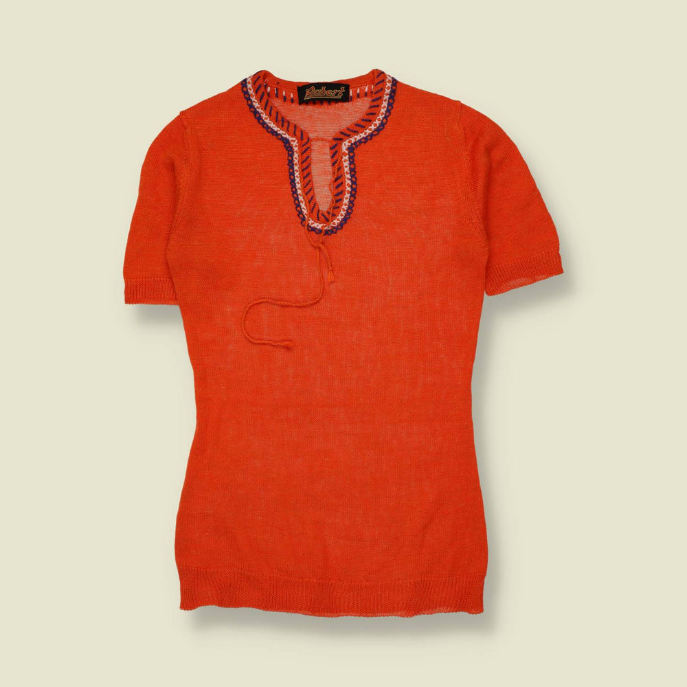 1970s | Robert | Knitted Top | Orange - 4