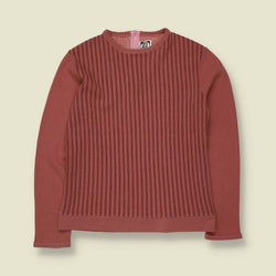 1970s | Clima Wool | Striped Knit Top | Dusty Rose - 6