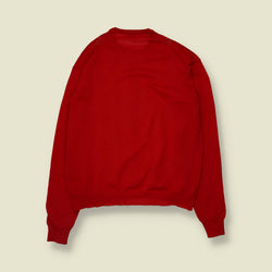 1970s | Textured Knit Top | Red - 14