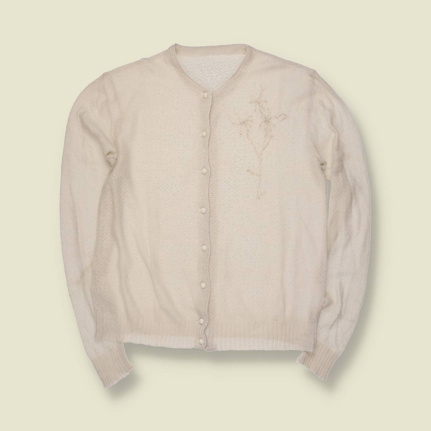 1970s | Knit Cardigan | Ivory - 10