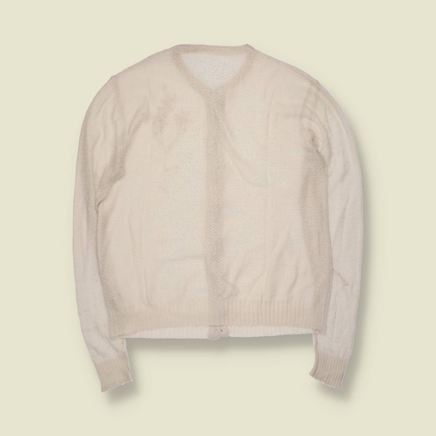1970s | Knit Cardigan | Ivory - 10