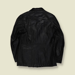 1990s | Montana | Leather Jacket | Black- 8