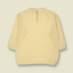 1970s | Feldt Basel | Tricot Knit Top | Pastel Yellow - 10