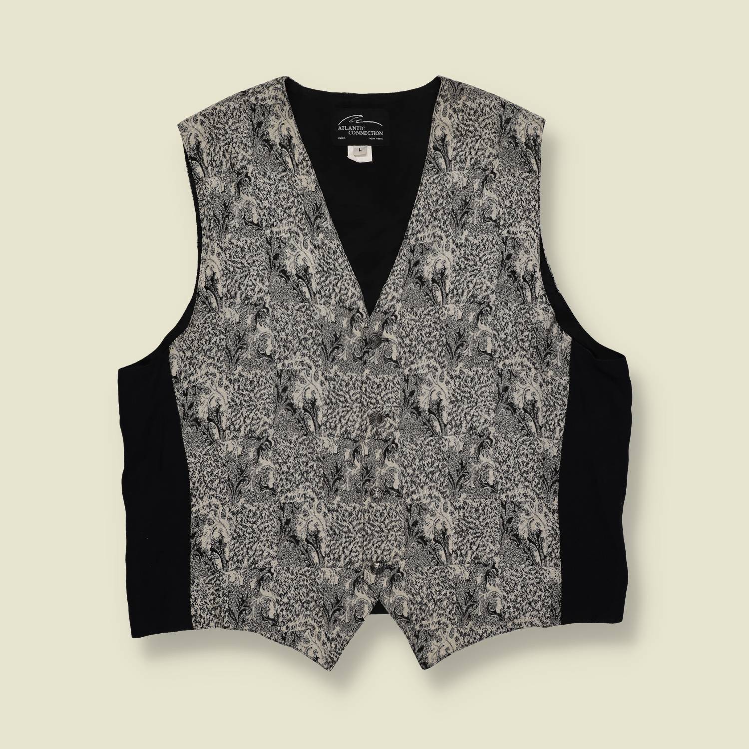1980s | Atlantic Connection | Patterned Waistcoat – XL