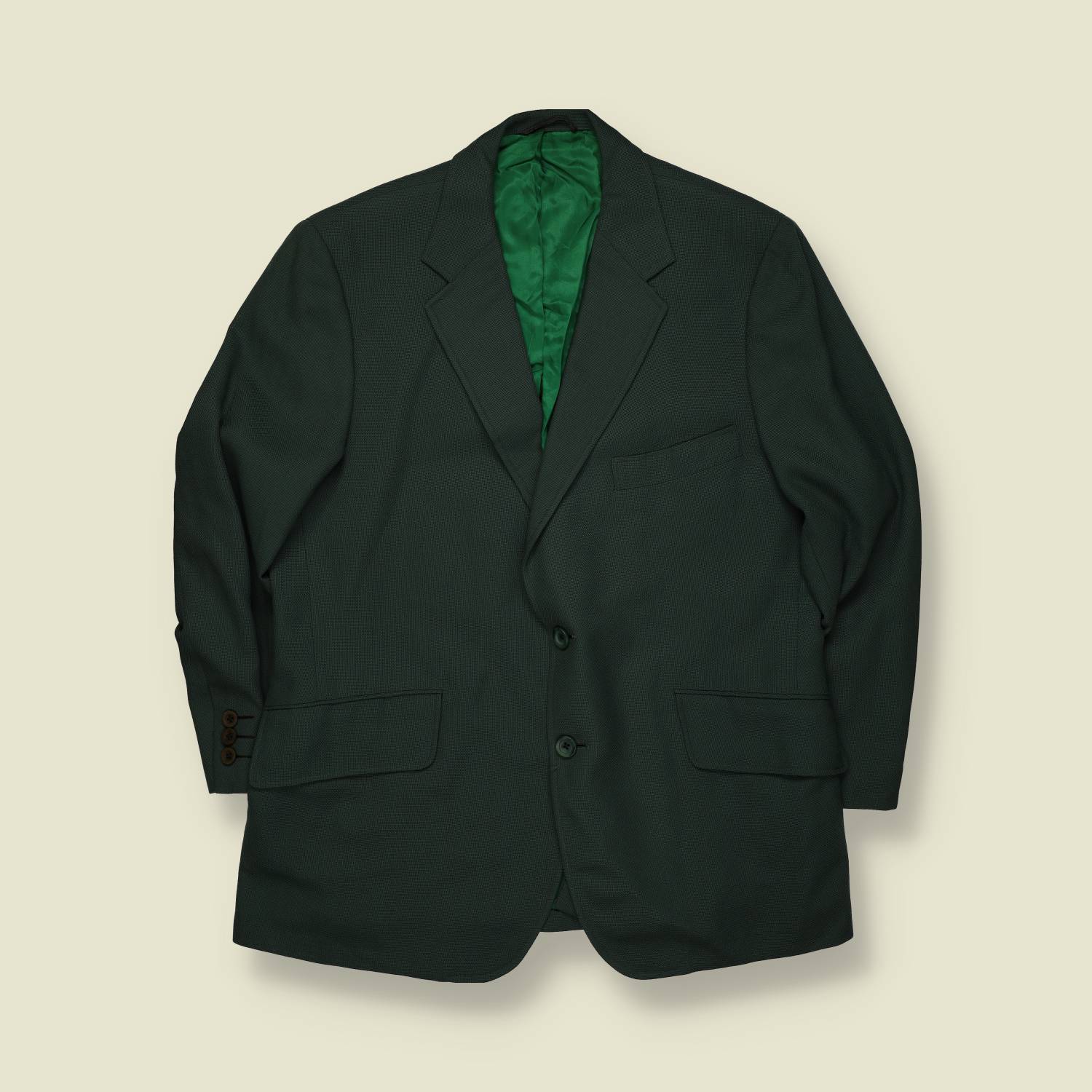 1970s | Briggs LTD | Tailored Jacket | Deep Green – L