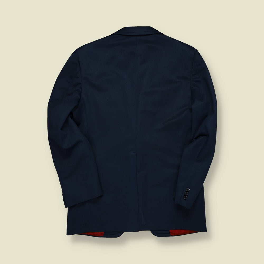 1970s | The Sovereign | Tailored Blazer Jacket | Navy with Red Lining – S