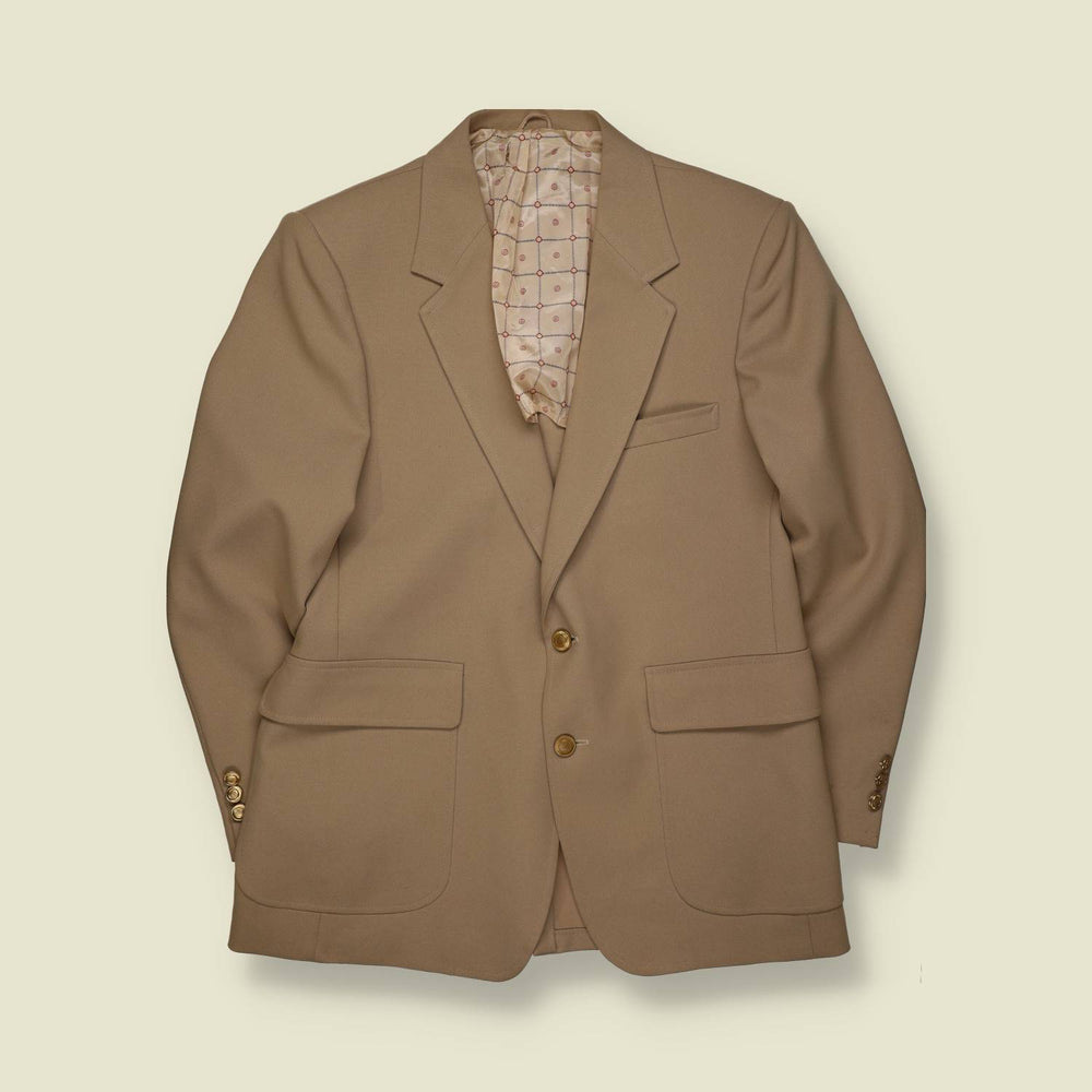 1970s | The Sovereign | Tailored Blazer Jacket | Tan Wool – S