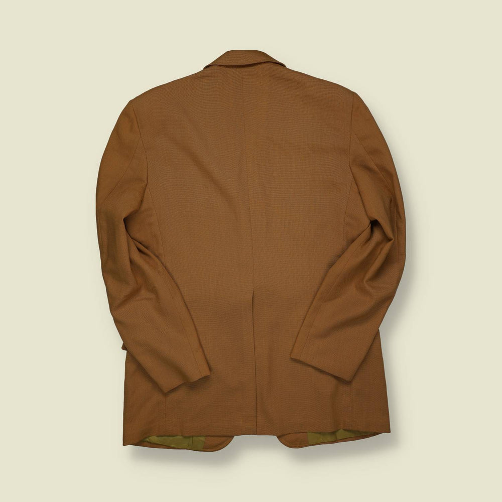 1970s | Norman Wesley | Tailored Blazer Jacket | Tan Wool – S