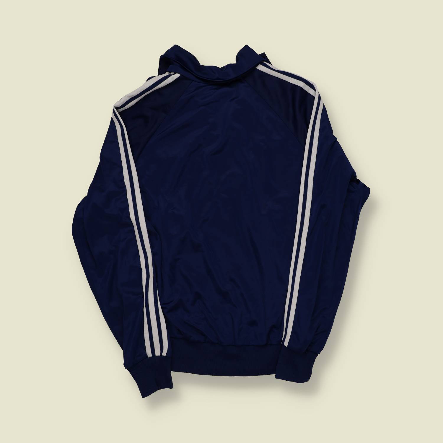 1970s | Adidas | Track Jacket | Navy / White – XXS
