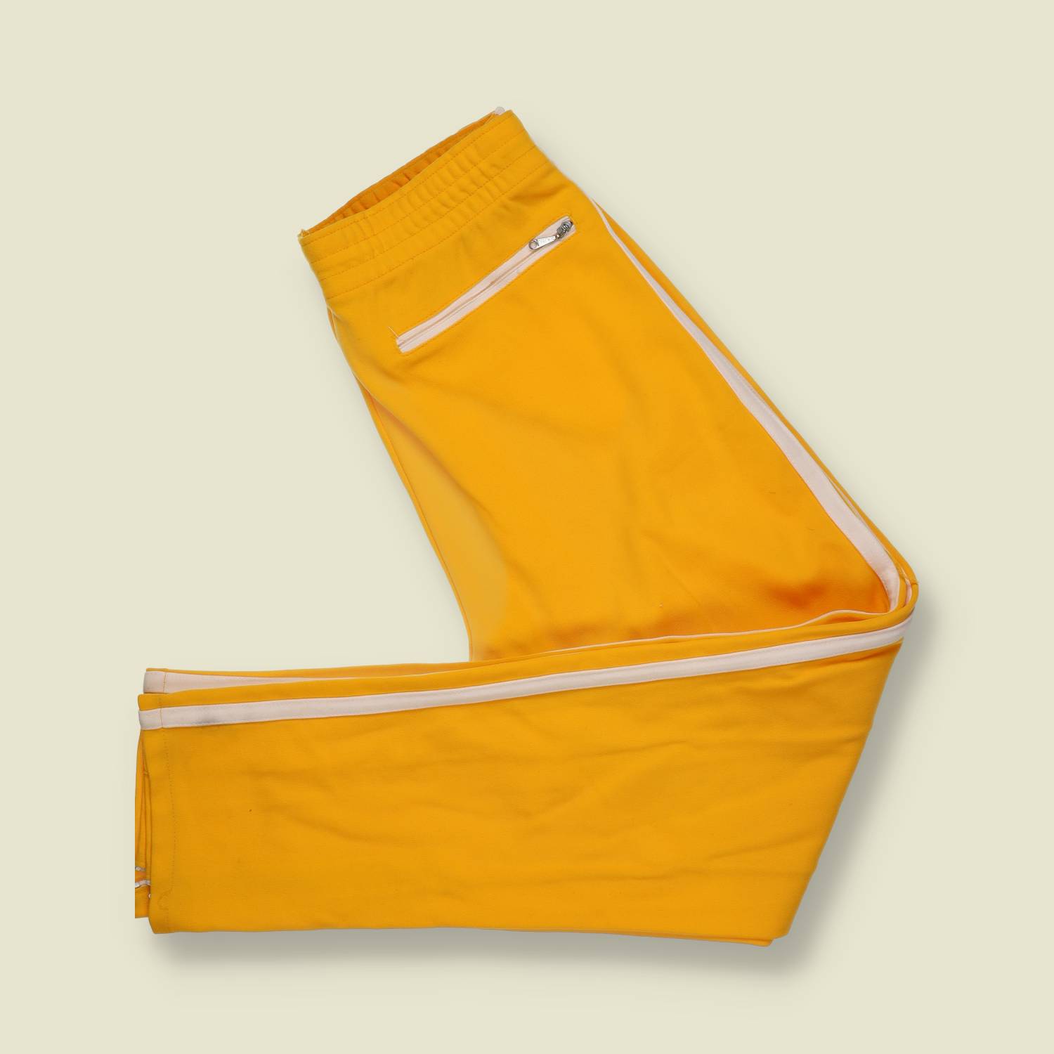 1970s | Felco | Athletic Track Pants | Yellow – w28-30"