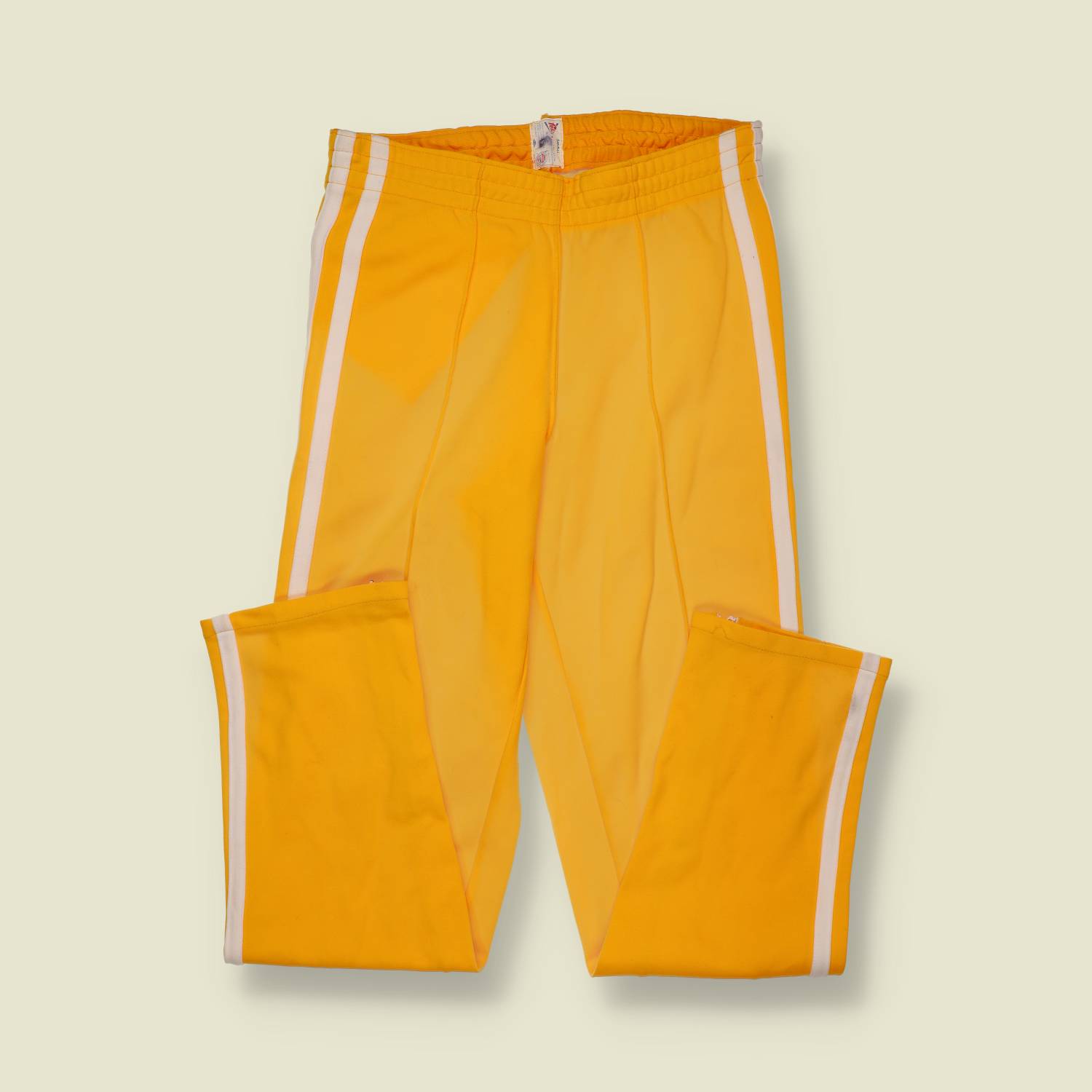 1970s | Felco | Athletic Track Pants | Yellow – w28-30"