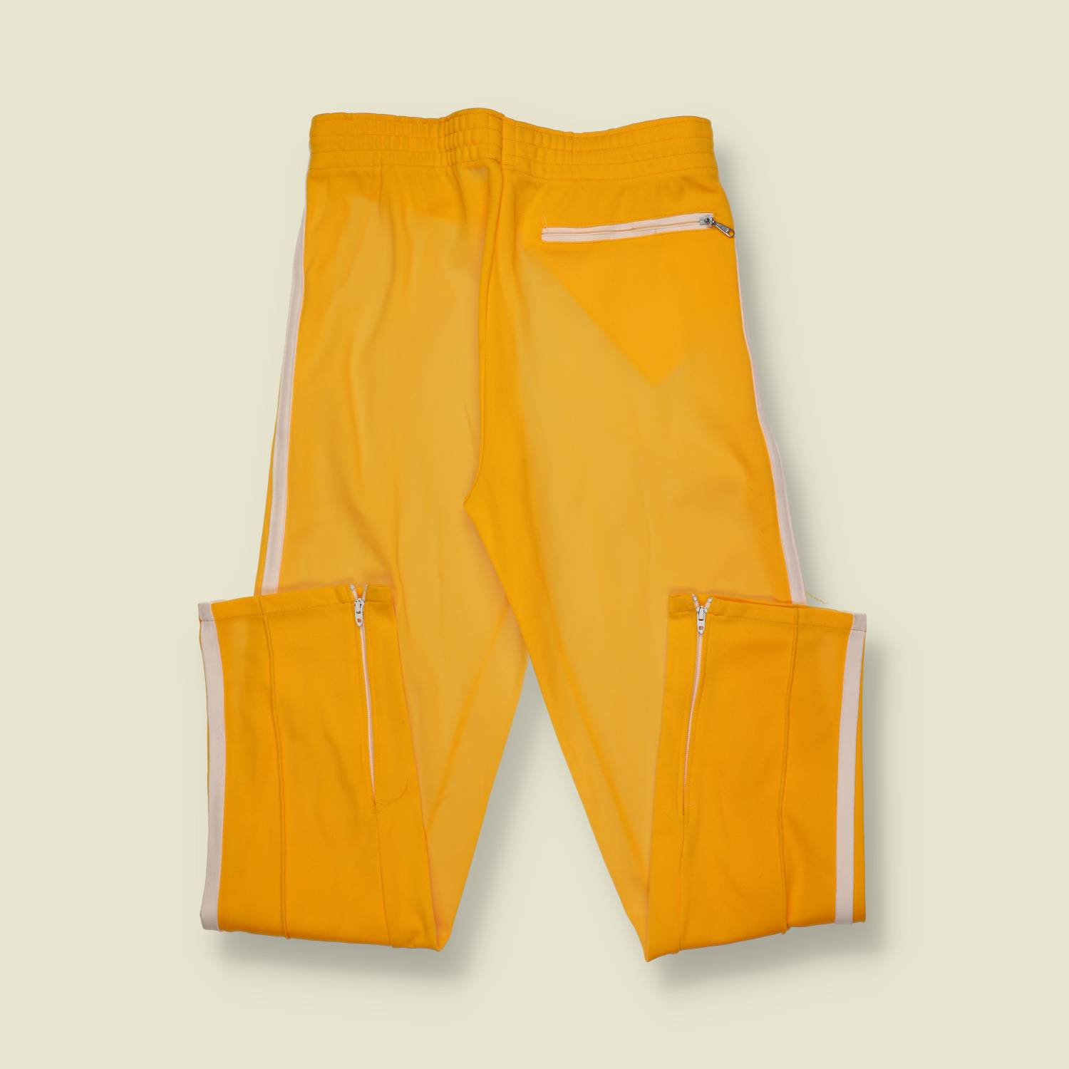 1970s | Felco | Athletic Track Pants | Yellow – w28-30"