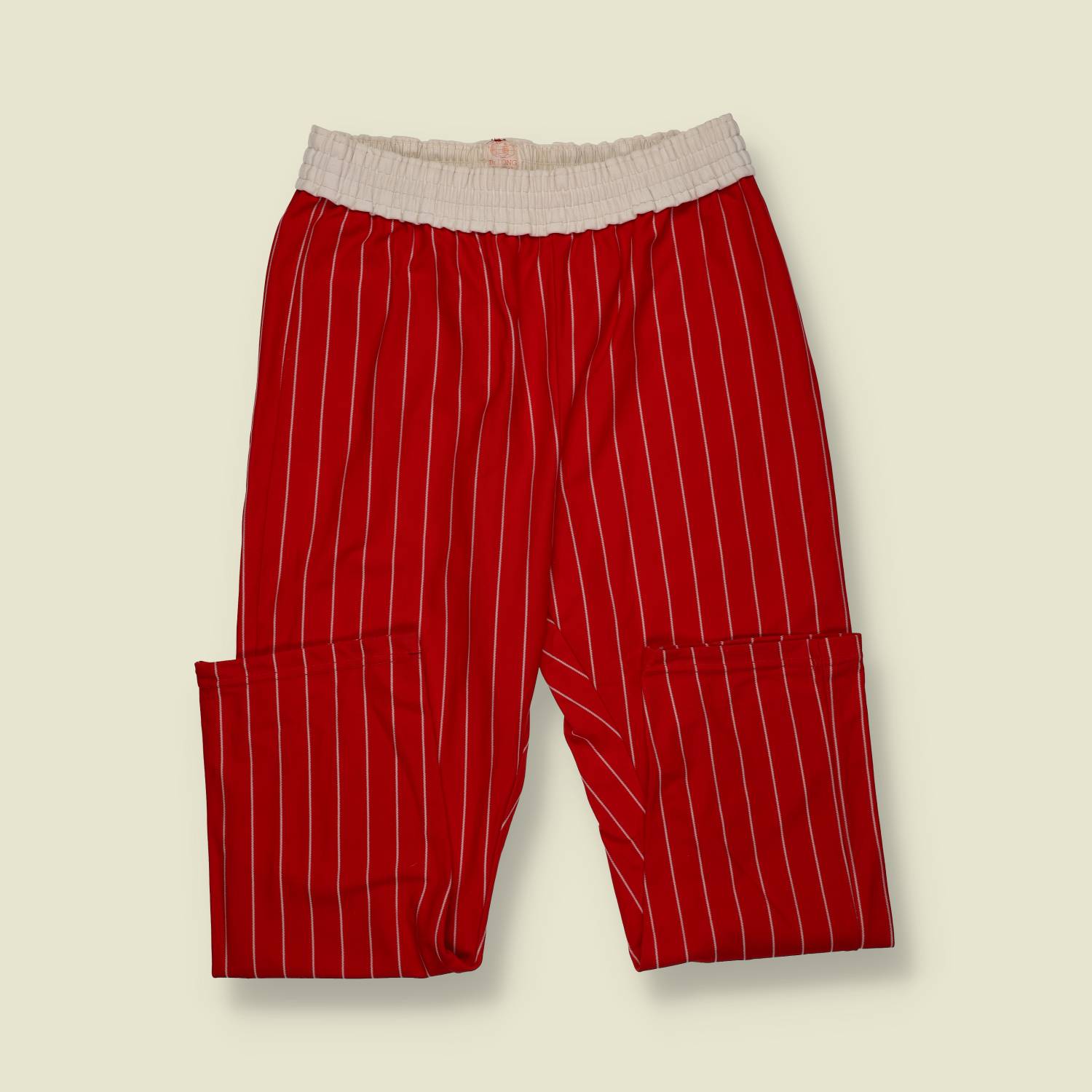 1970s | Unbranded | Baseball Pants | Red Pinstripe – w30-34